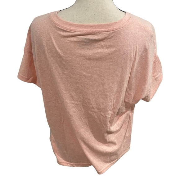 Ariat Oversized Fit Cropped Tee Sz Medium Pink Western Cowgirl - Picture 3 of 8